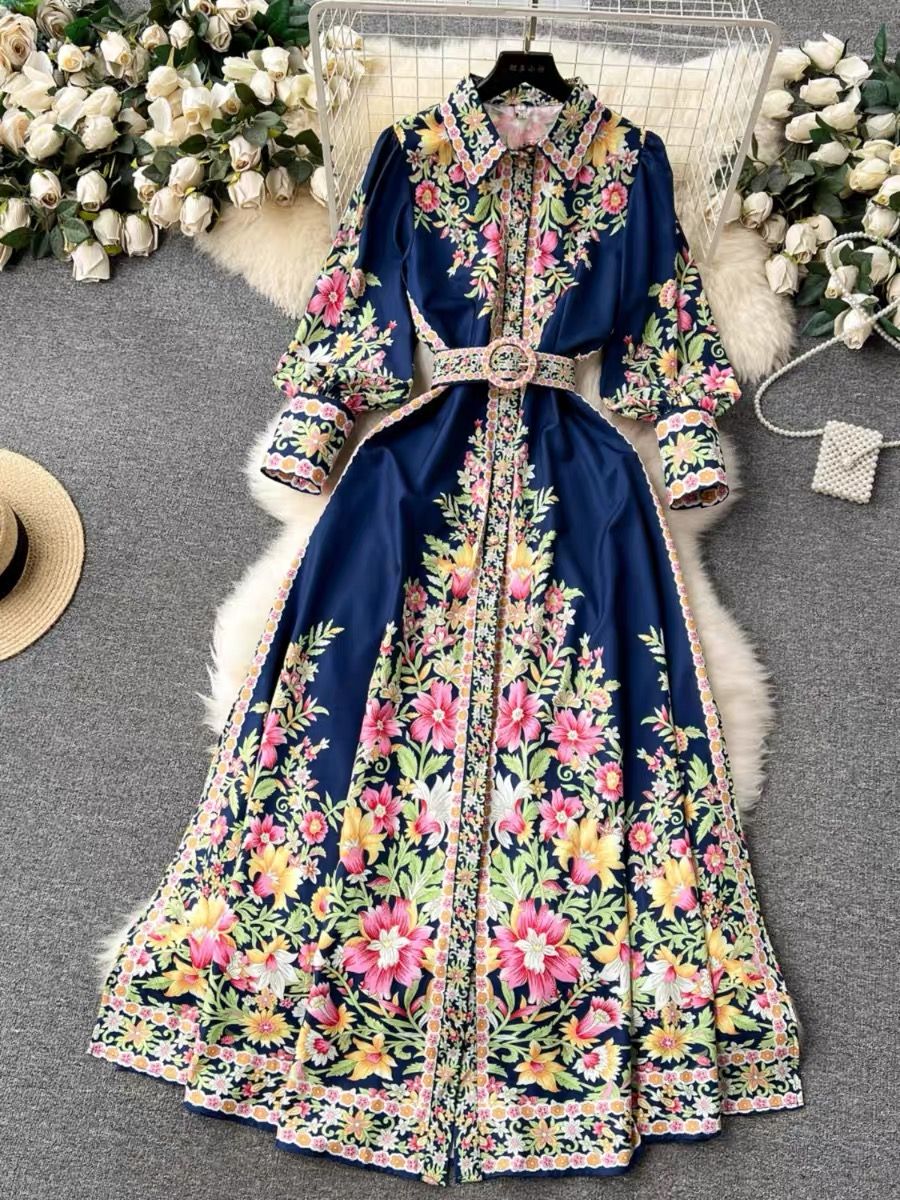 Nemara print dress ED107 image