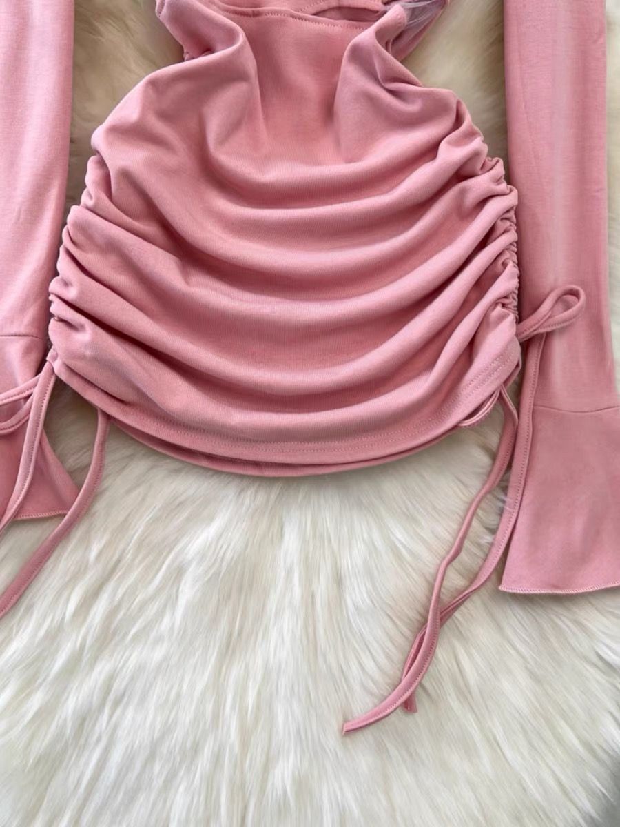 Love me more dress ruched dress CBC372 image