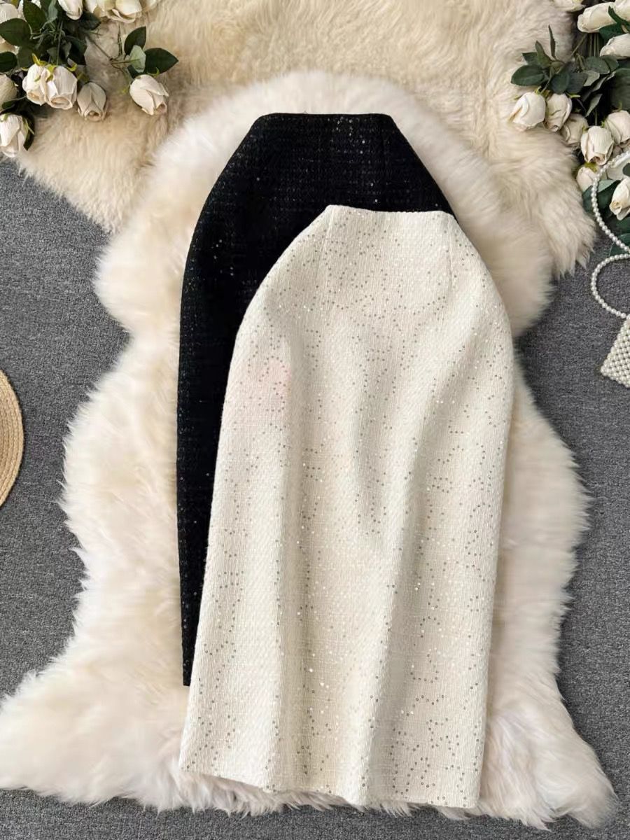 Real pretty babe woolen skirt SZZ443 image