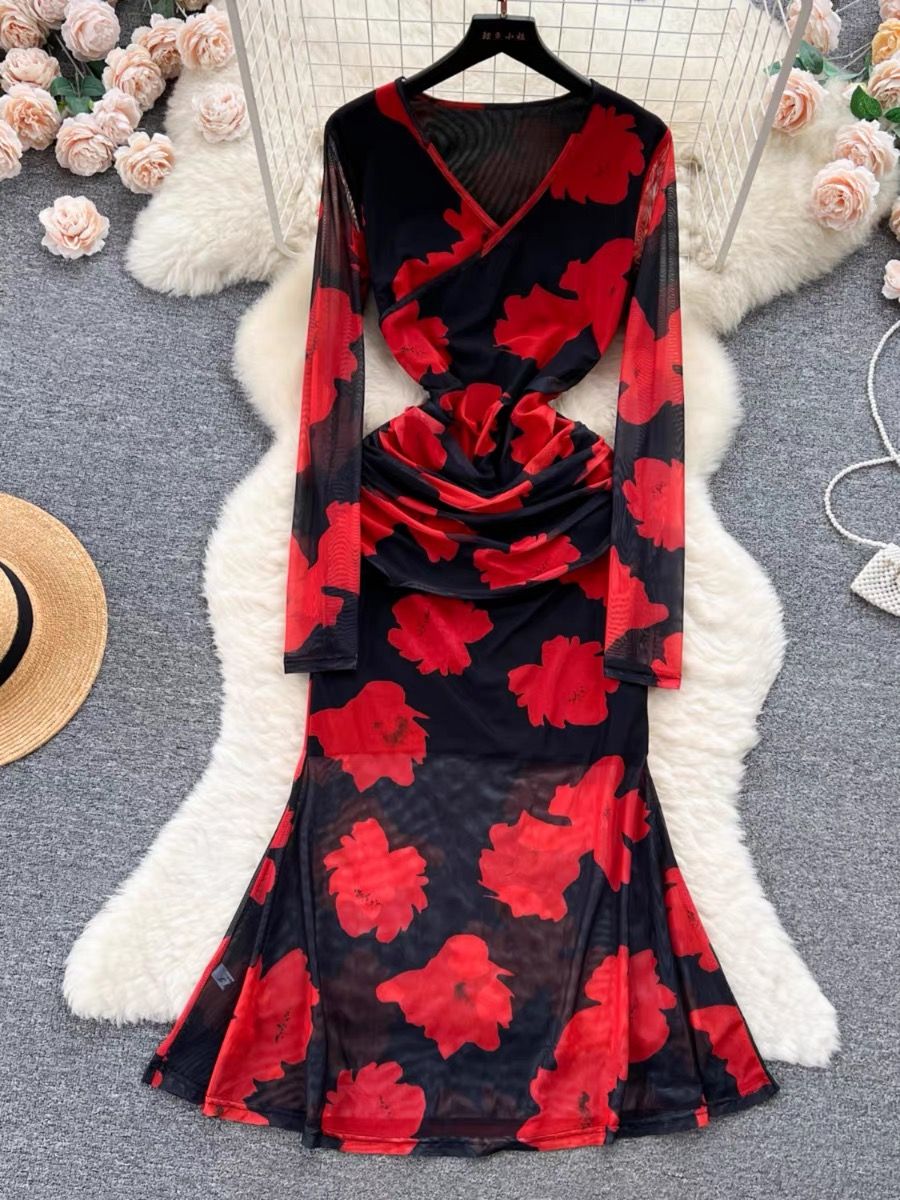 Love my attitude floral gown CBC172 image