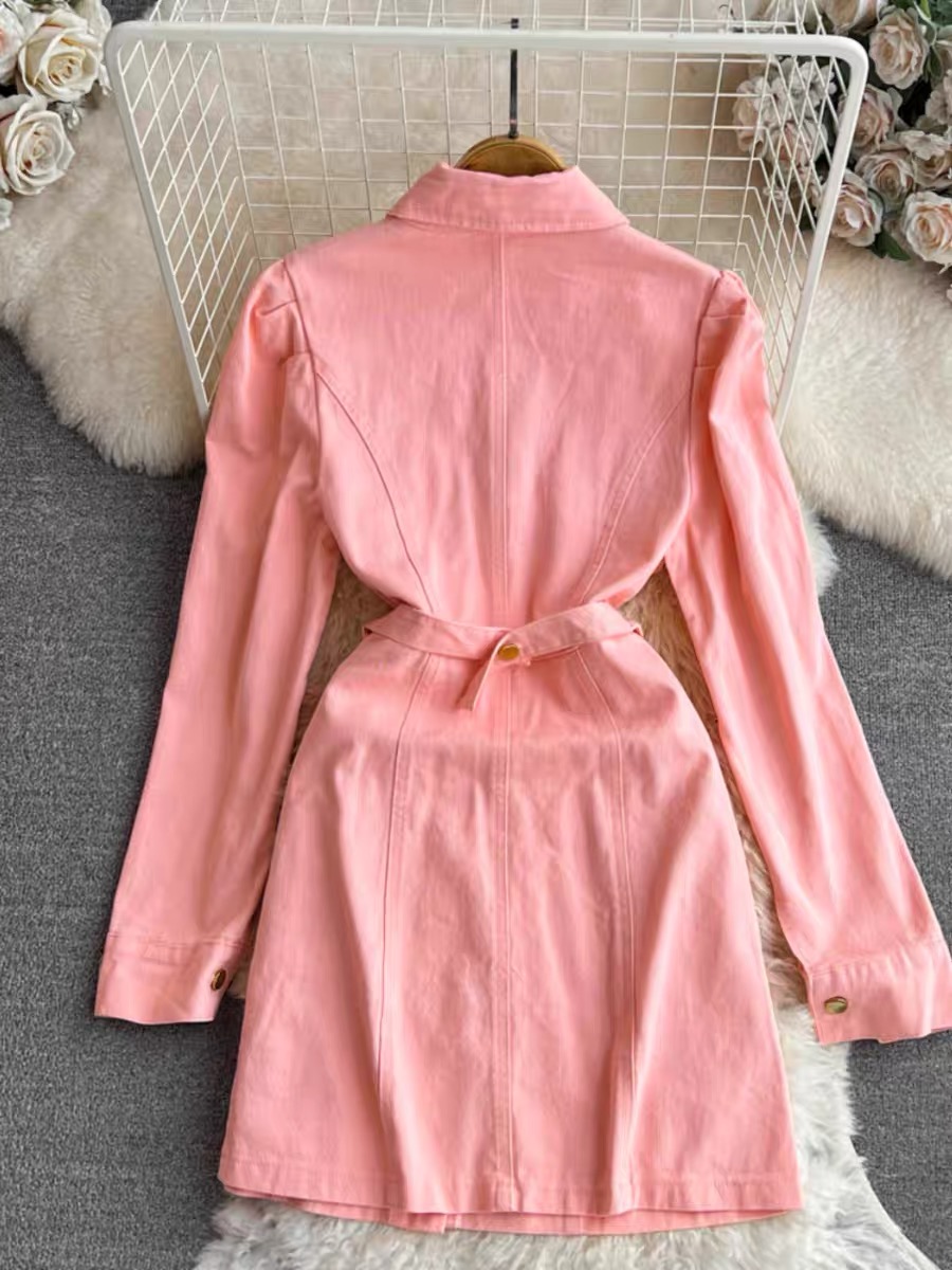 Cool girl denim shirt dress SDZZ938 image