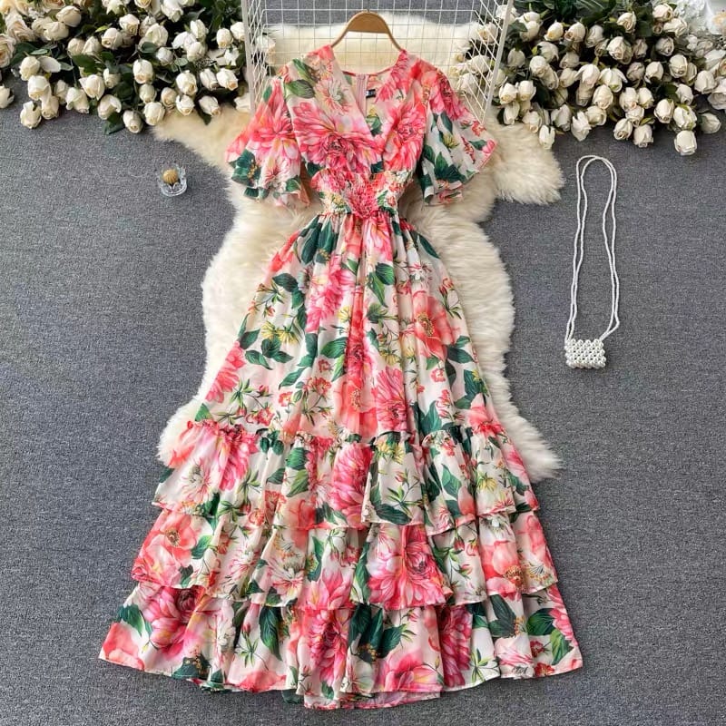 Baby girl floral dress CD207 image