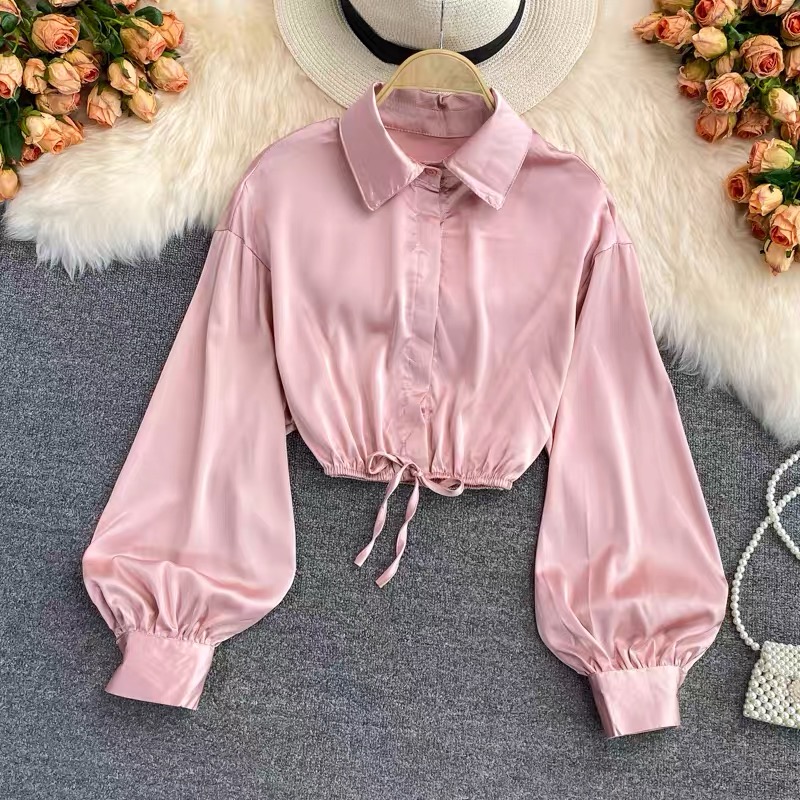Your favorite silk crop top TZZ299 image