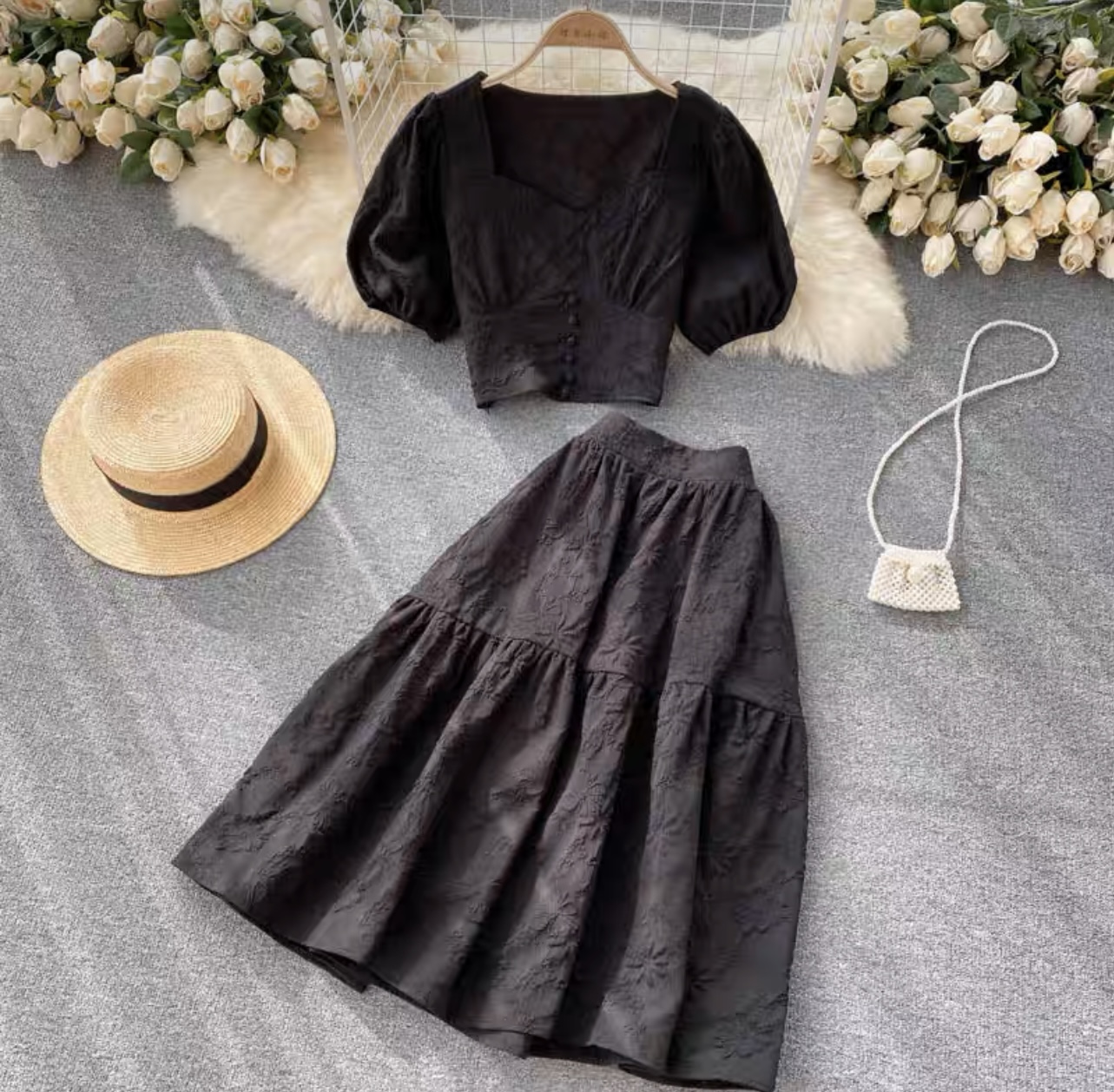 Hard currency ruched set TPZZ2019 image
