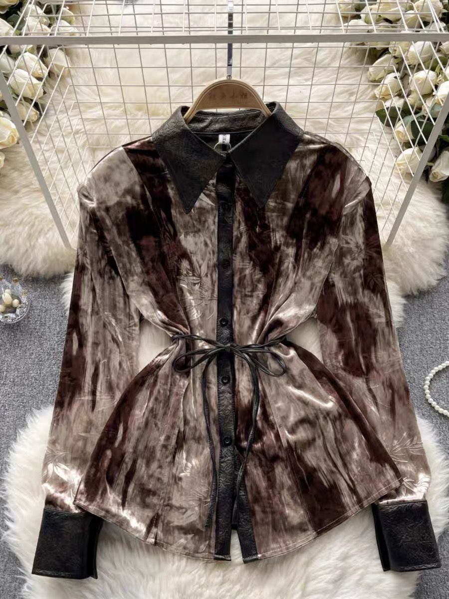 Adriana velvet blouse BE266 image