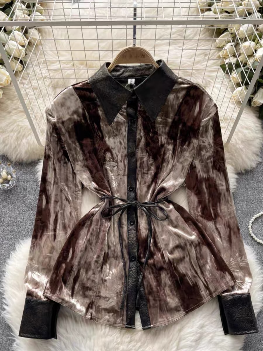 Adriana velvet blouse BE266