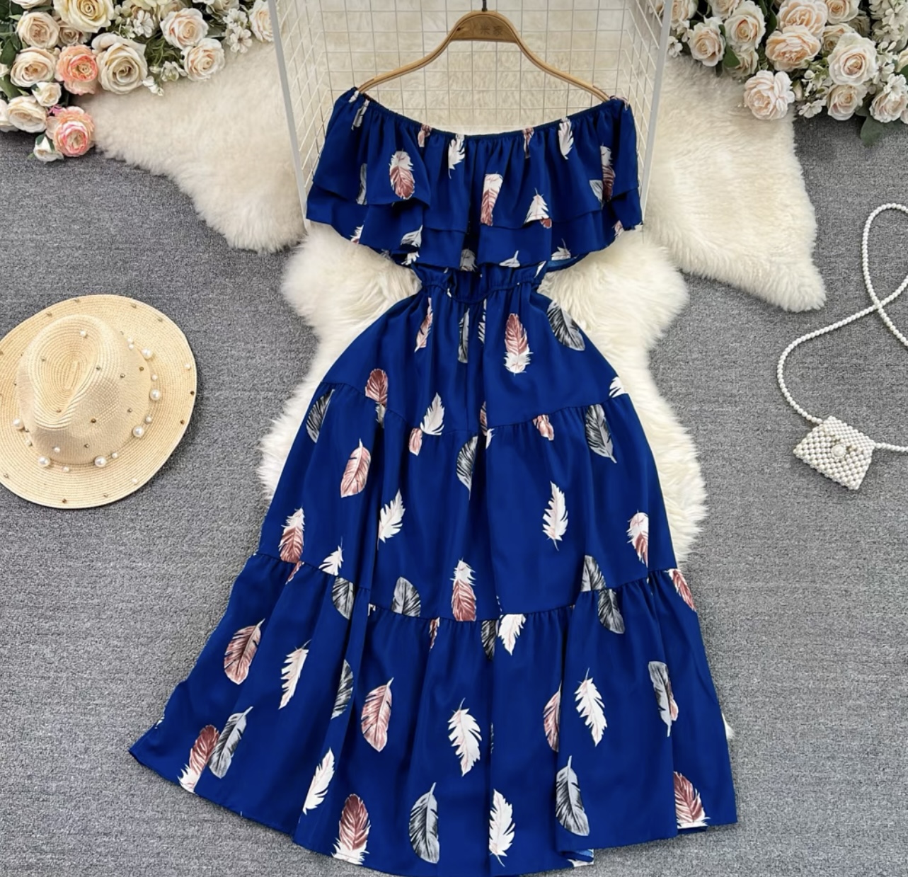 Stepping out off shoulder dress CD232 image