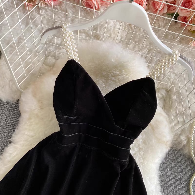 Treating my self mini velvet dress CD166 image
