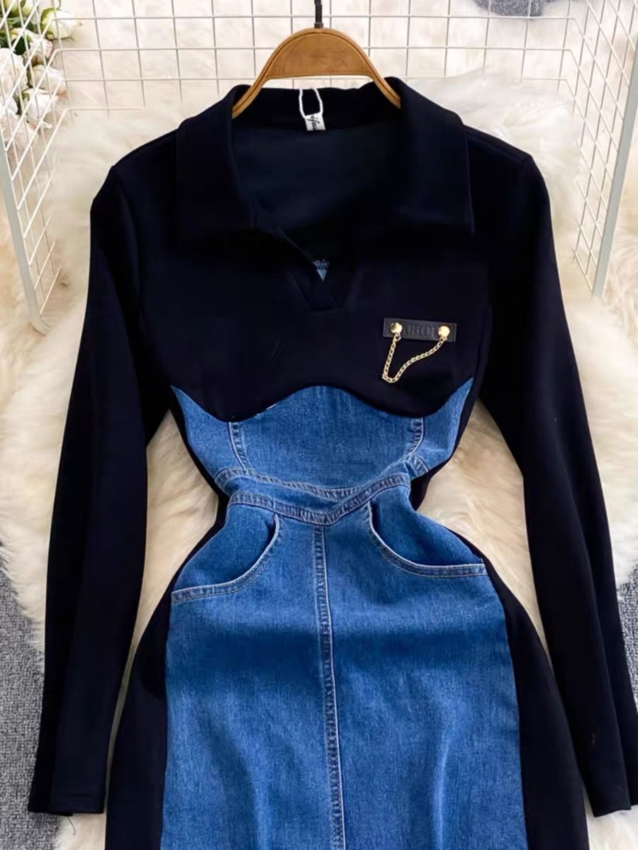 Gimme some love denim dress DBC11 image