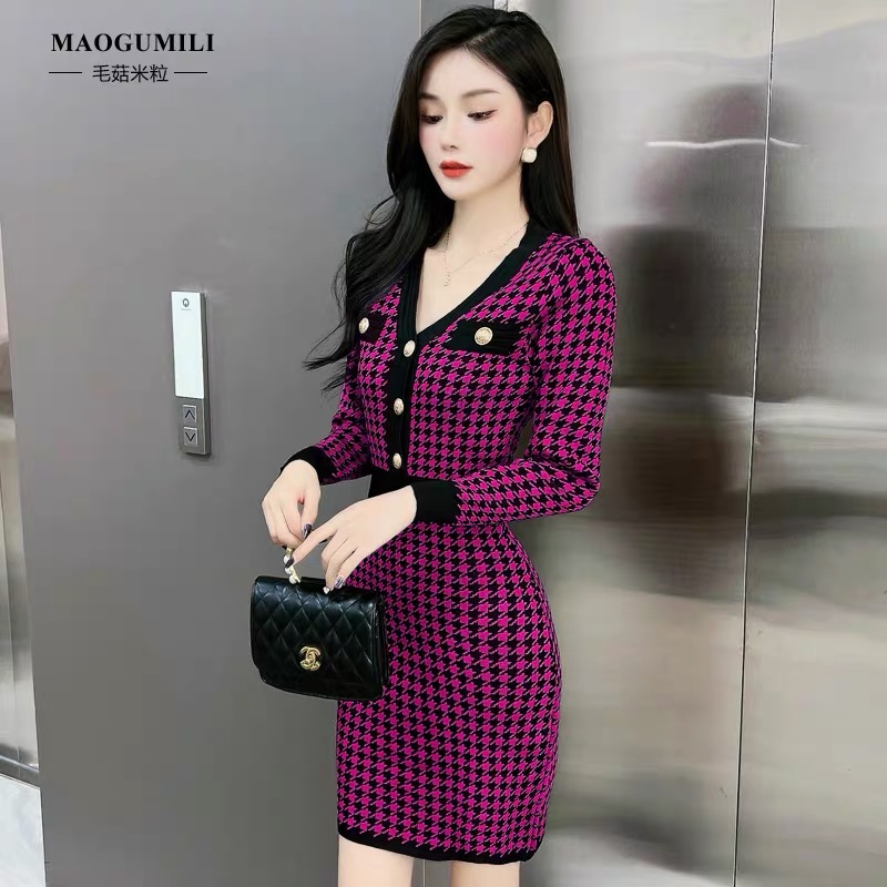 Spring dream plaid gown CBC226