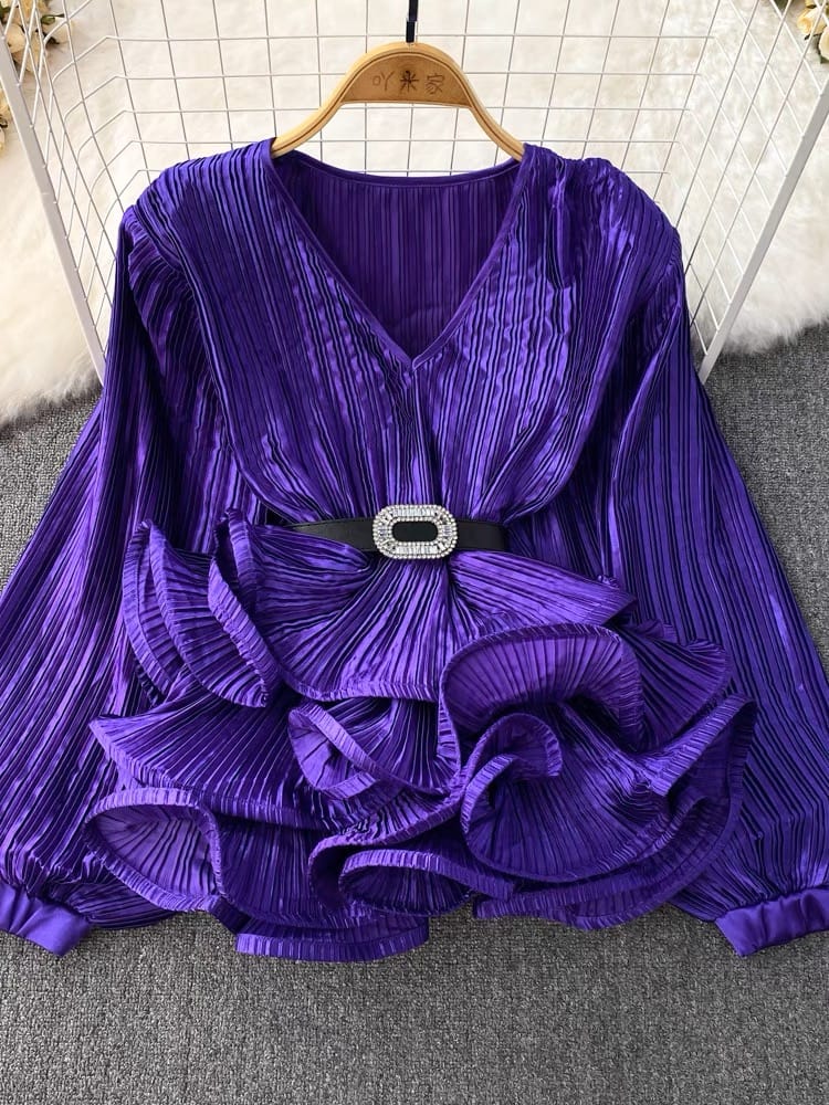 Best in the game blouse & belt BE126 image