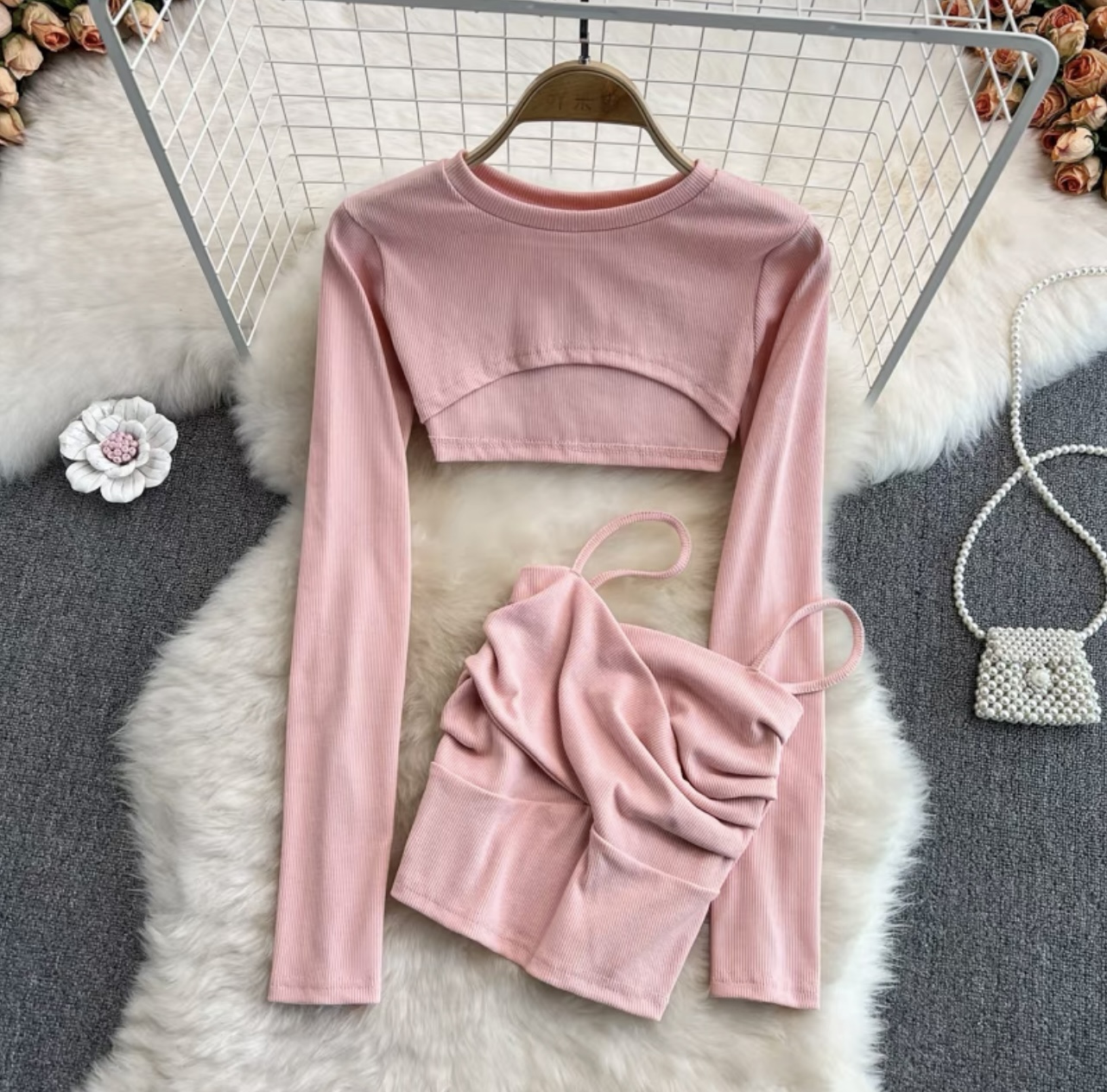 Sweet love top & vest TZZ729 image