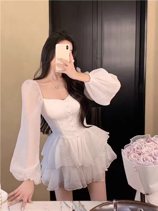 Big princess ruffle dress CD165 image