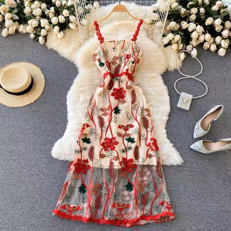 90s baby floral Dress FD122 image
