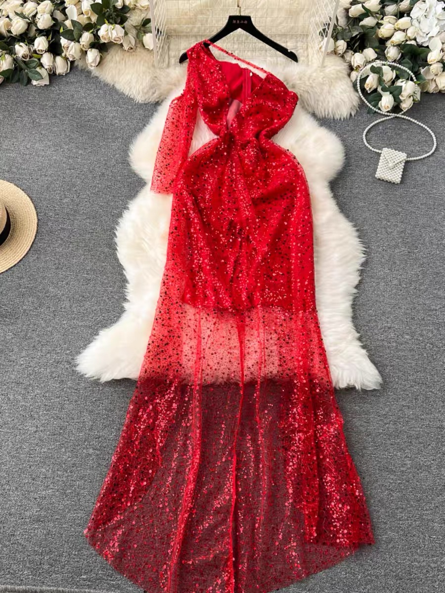 Something on my mind sparkle dress EVD131