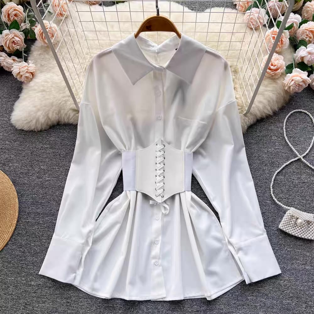 Staying pretty shirt dress SDZZ594 image