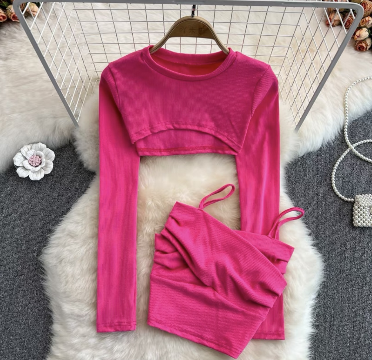 Sweet love top & vest TZZ729 image