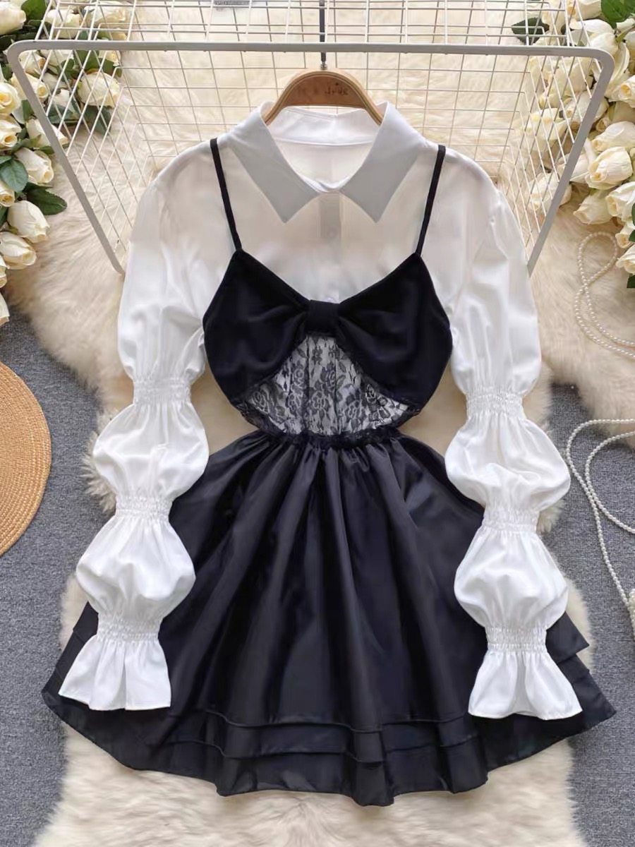 Diamond babe shirt & dress set FD397