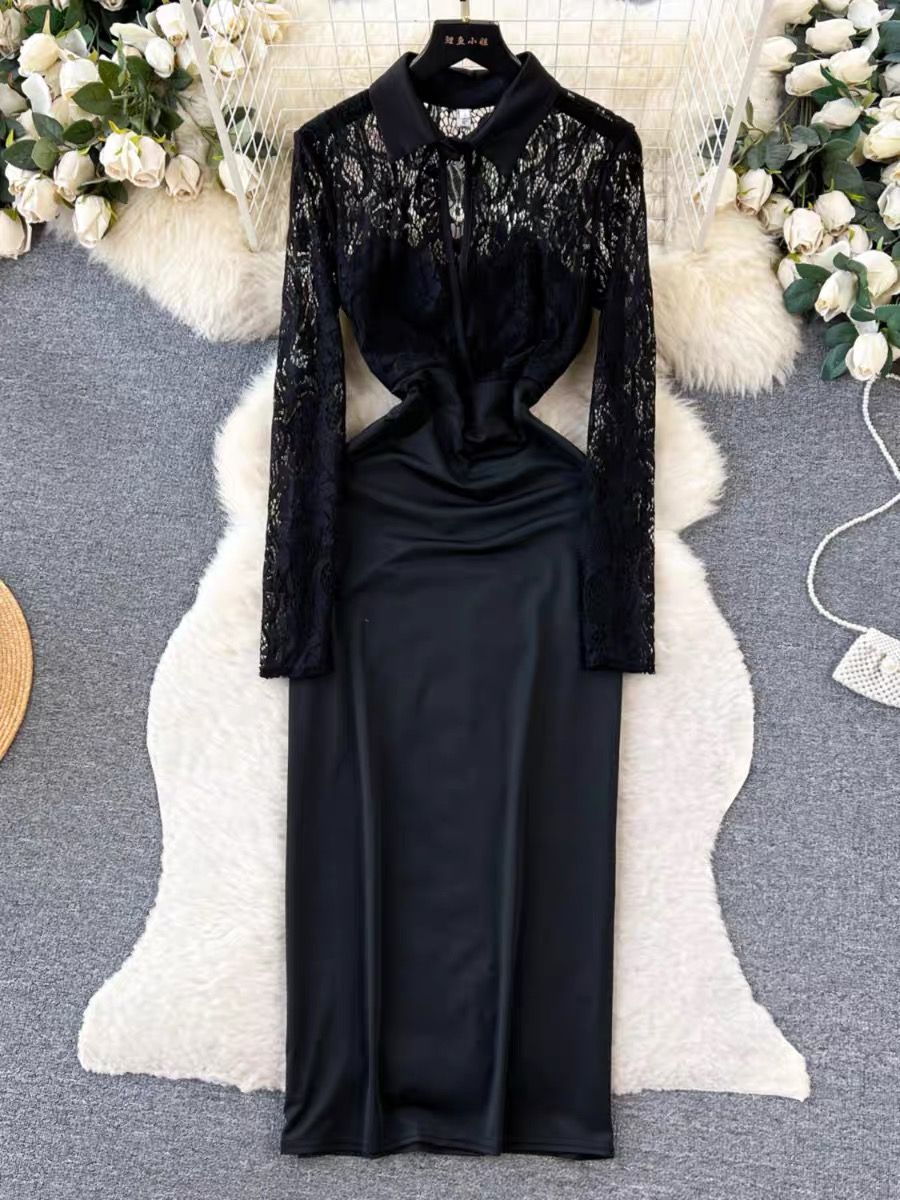 Hot take lace dress FBC107 image