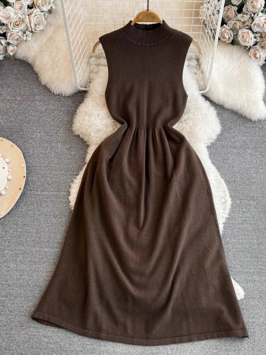 Iced coffee dates knitted dress KD199 image