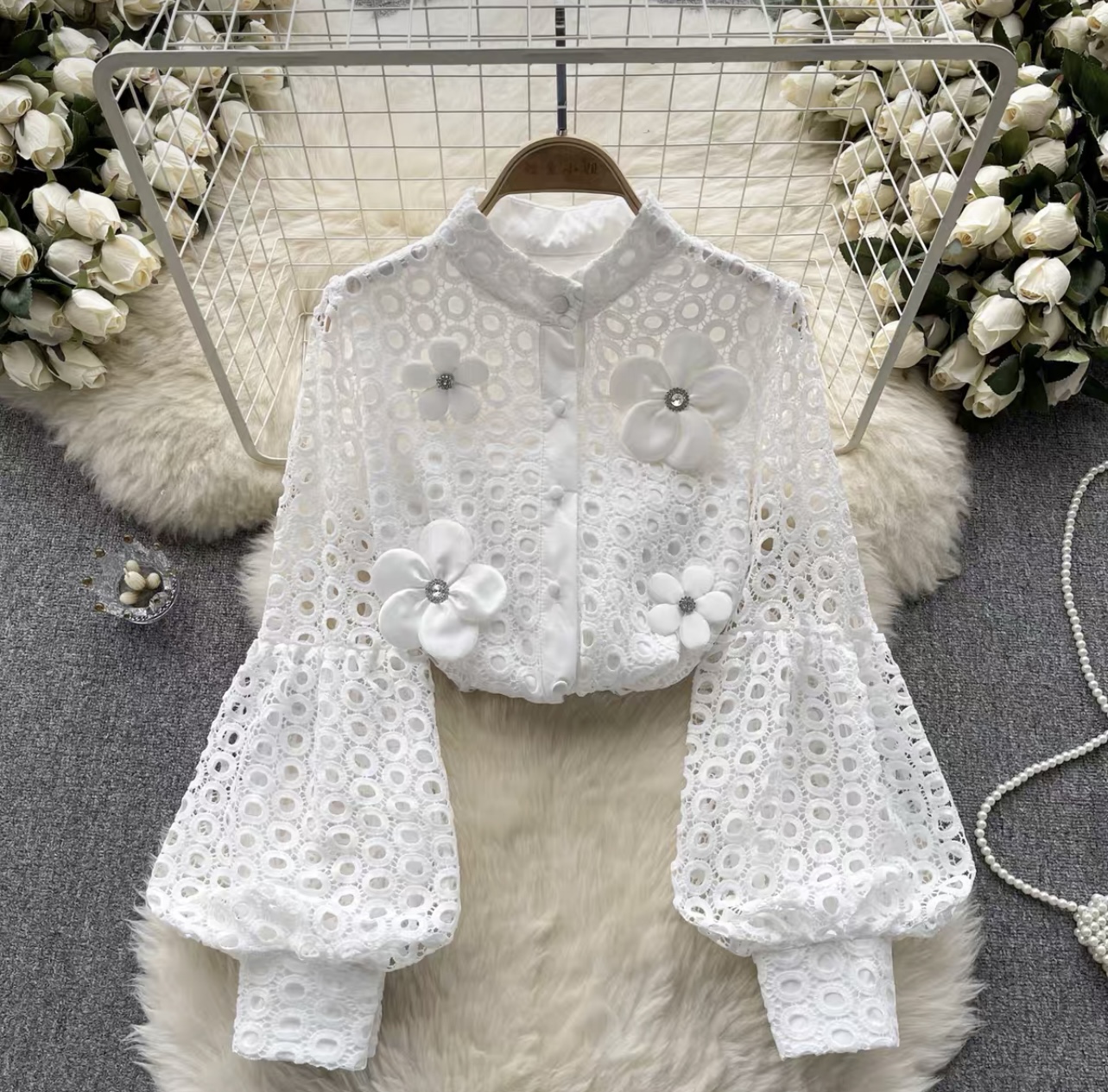 Your biggest fan lace blouse BE267 image