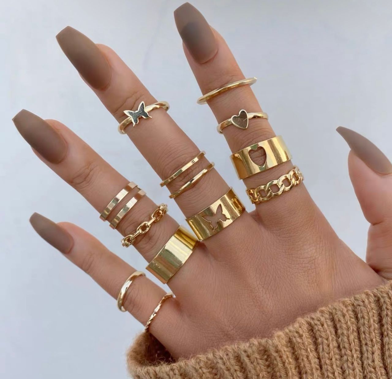 Luxury babe knuckle rings JW168 image