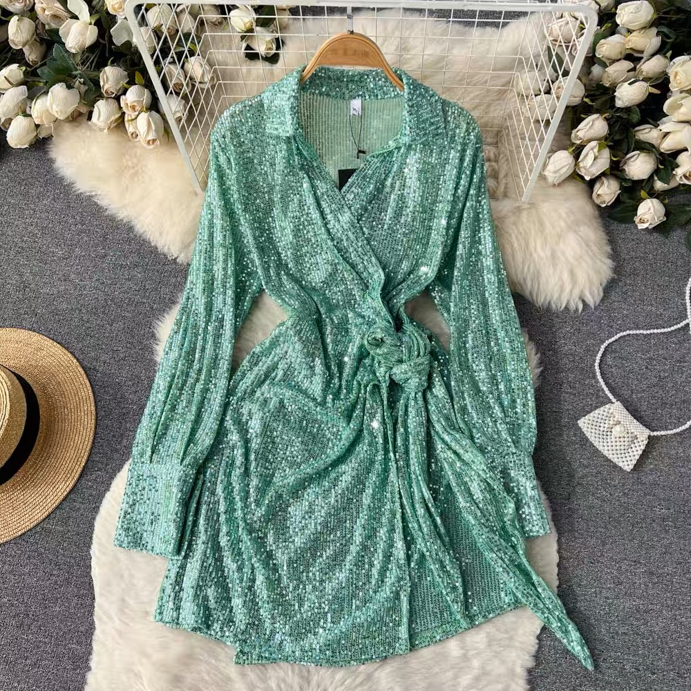 Born to shine glitter dress FD146