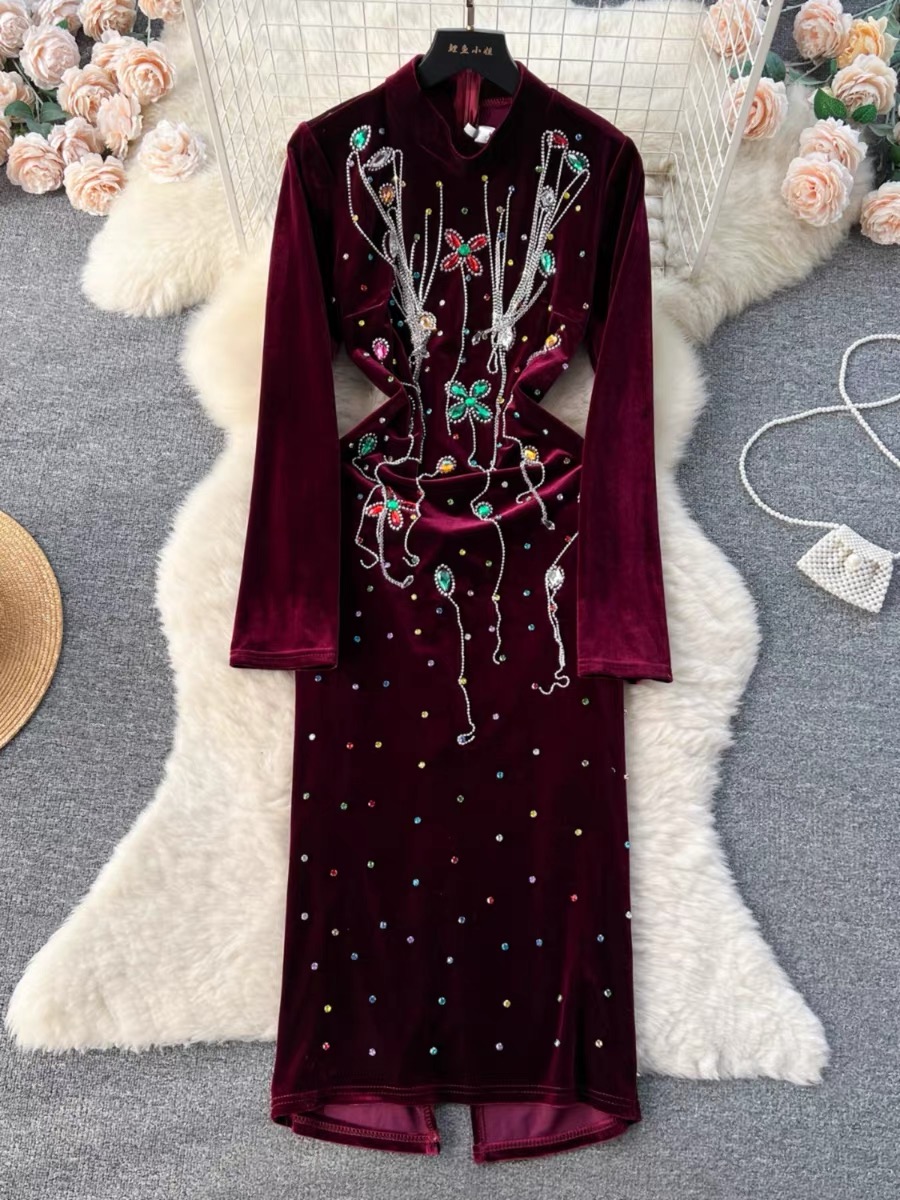 Mrs claus holiday dress EBC100