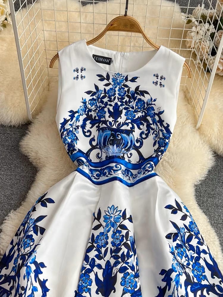 Happy and blessed print dress FD198 image