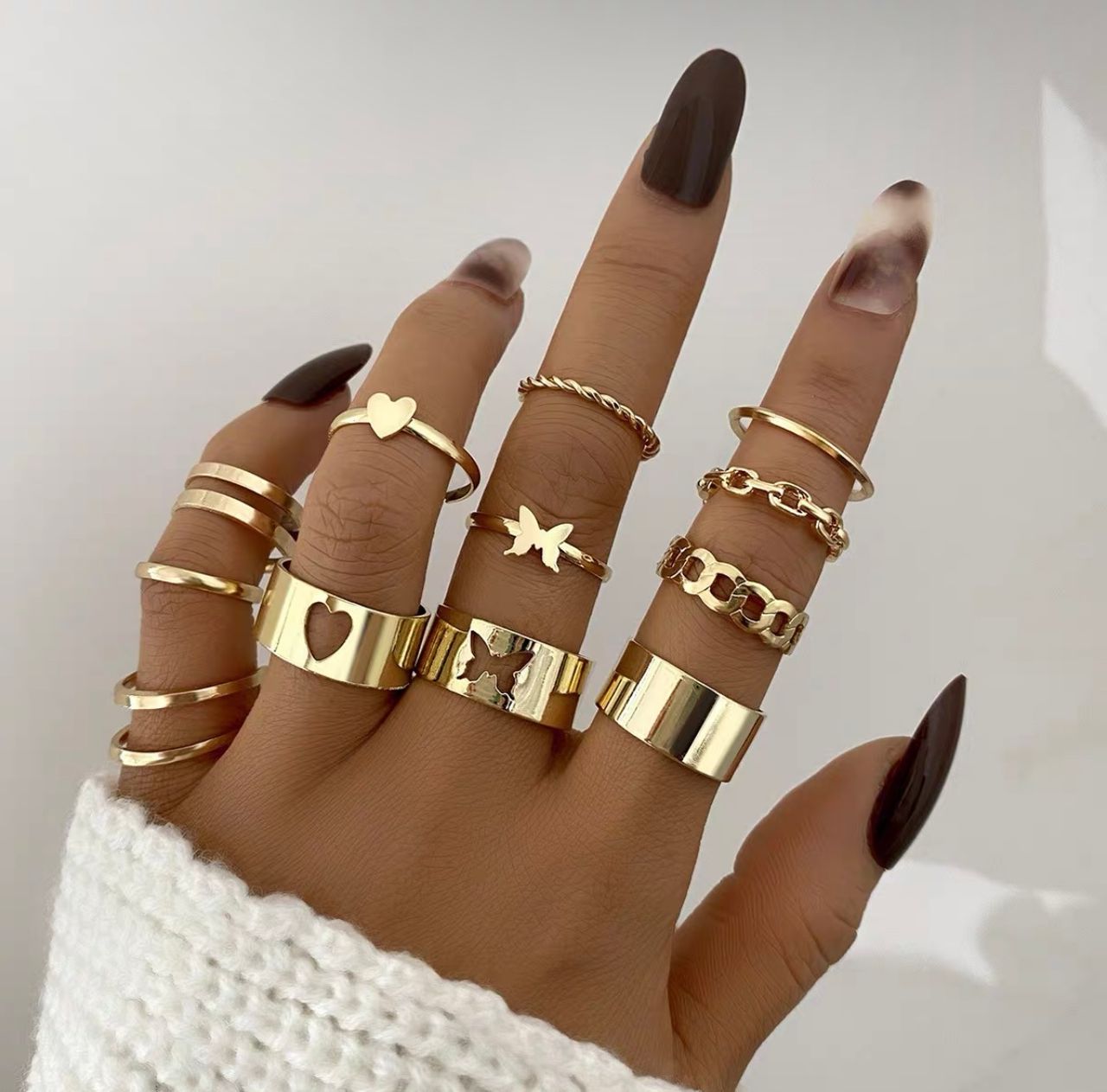 Luxury babe knuckle rings JW168 image