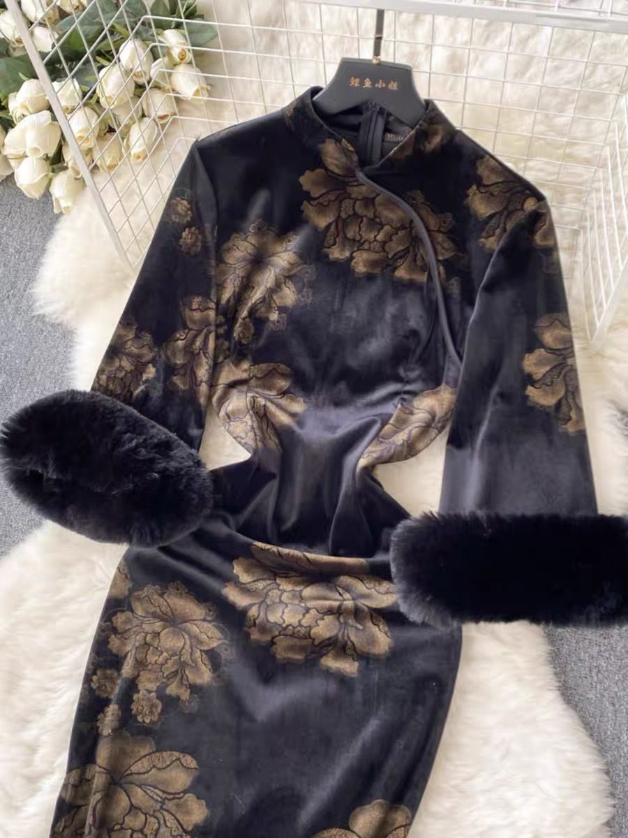 Unforgettable romance qipao dress CBC484 image