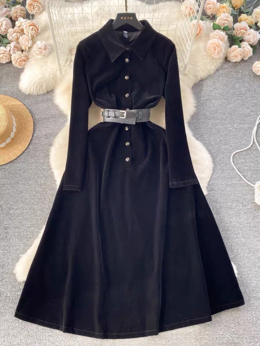 Link with me velvet dress FD554 image