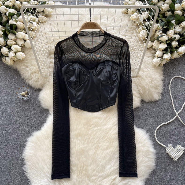 Piece of cake leather top TZZ2417 image