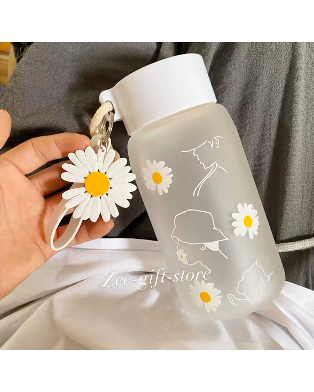 Sunflower print water/beverage bottle CU101 image