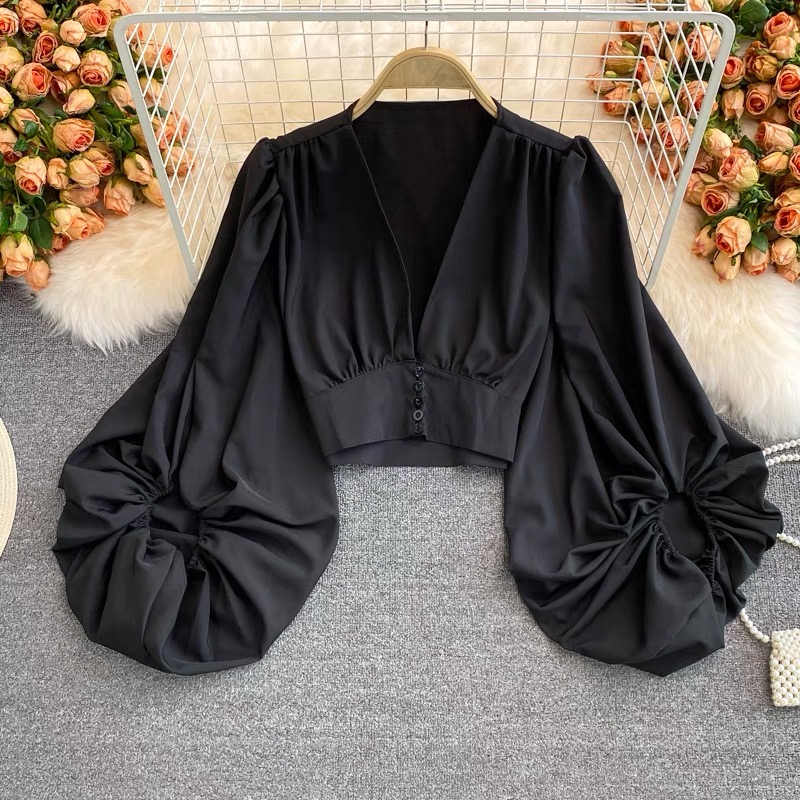 Forever a baby girl ruffle sleeves blouse BE114 image