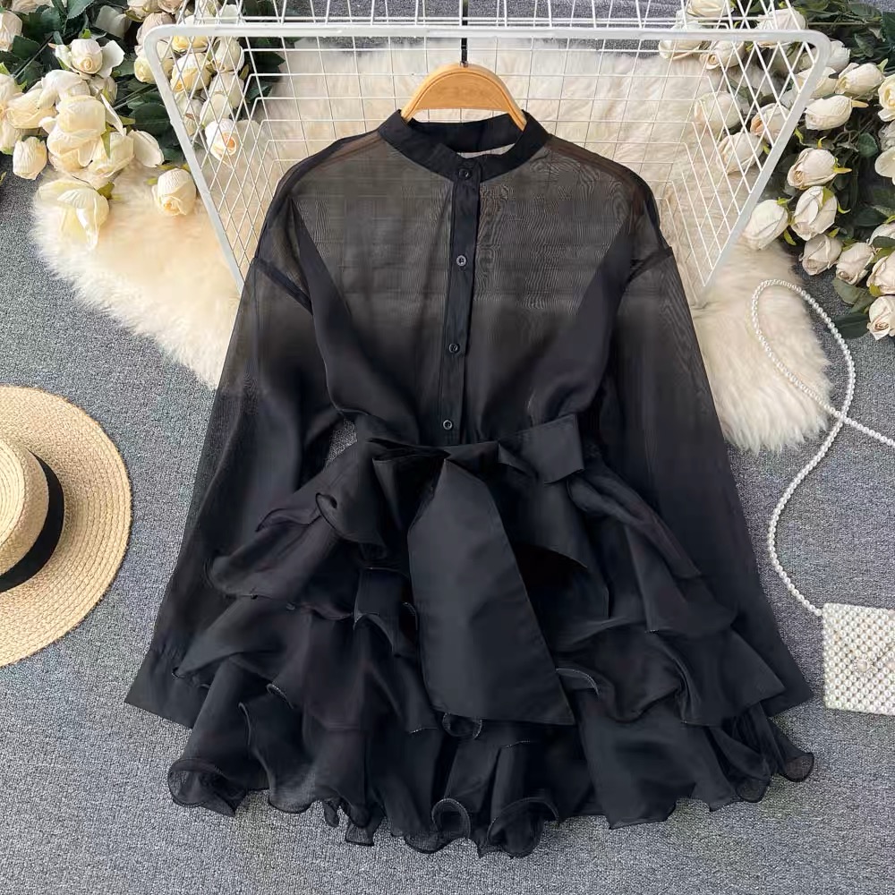 Ride the flutter ruffle blouse BE127 image
