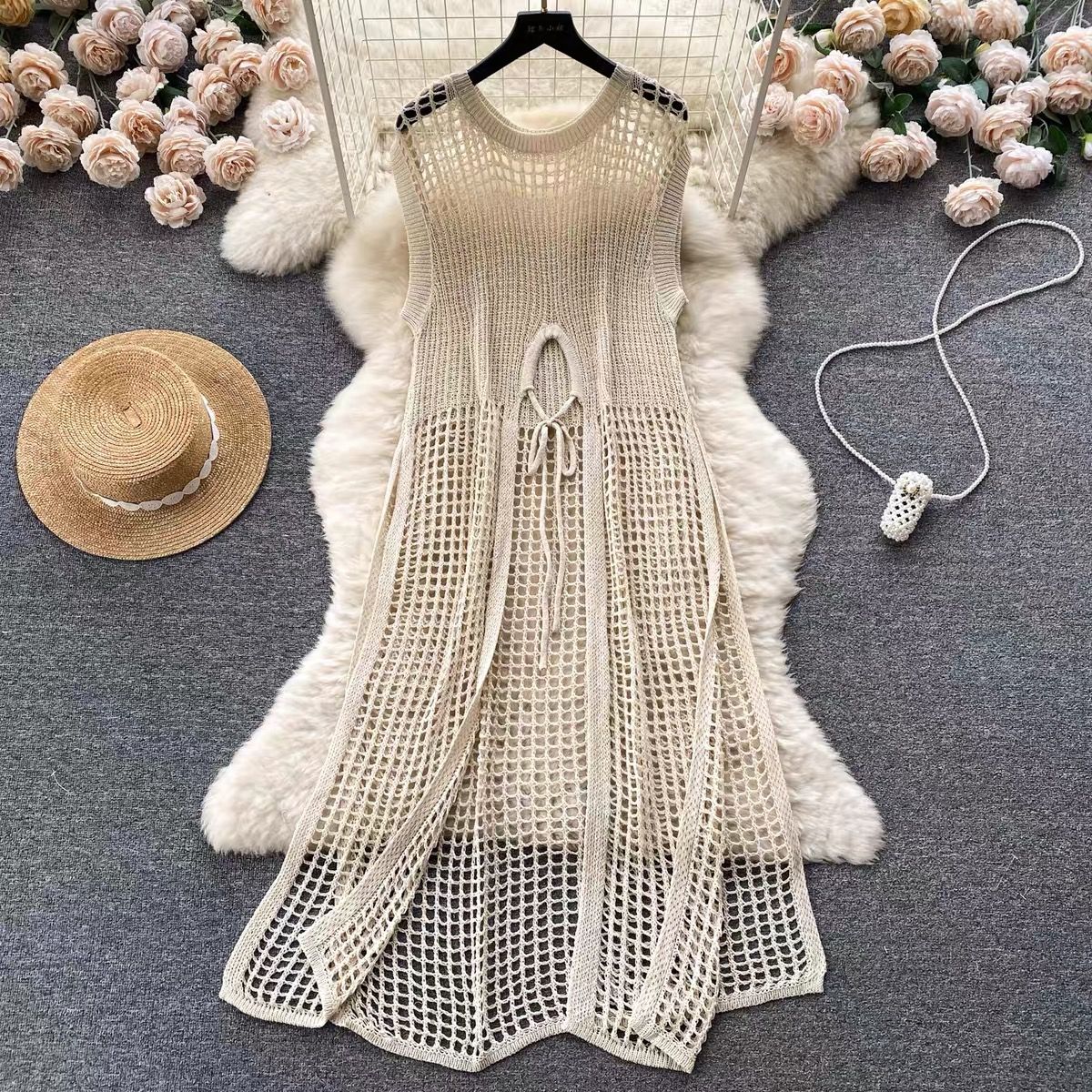 Only fun & games beach crotchet dress KD132 image