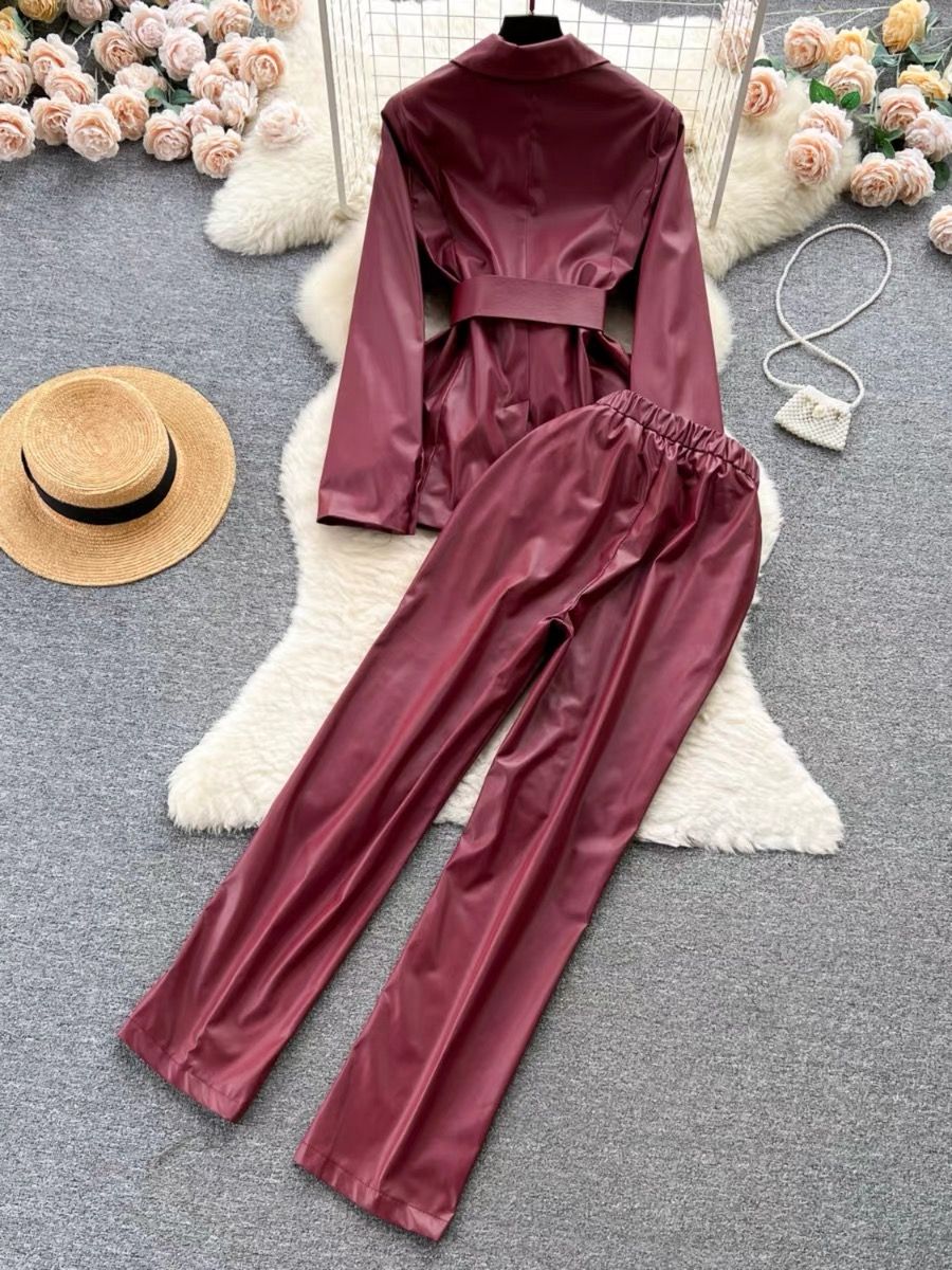 Star of the show leather suit set TPZZ3373 image