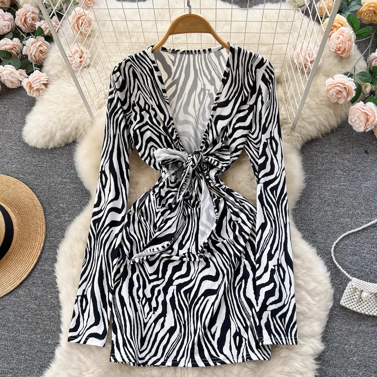 Compliments you print dress CBC191