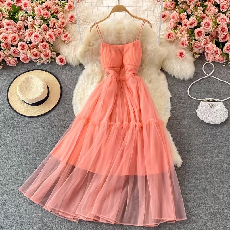 Milkshake party ruffle dress CD40 image