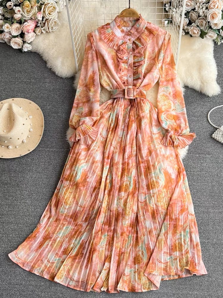 Stay in your circle floral dress CD280 image