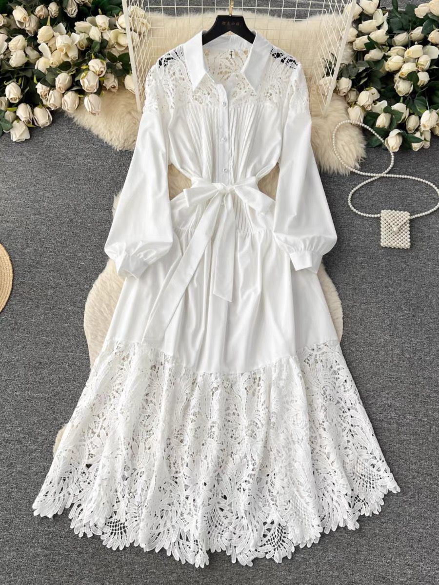 Shinning star lace dress FD257 image
