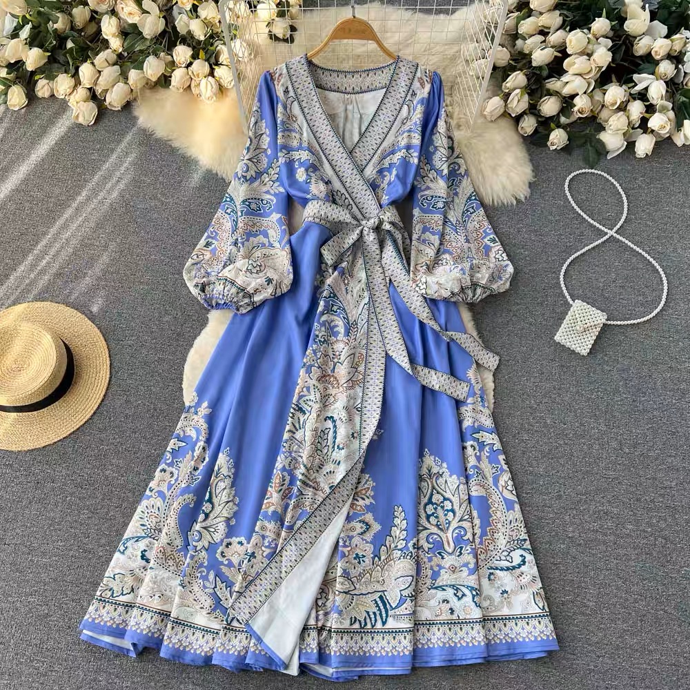 Getting entangled print Dress ED64