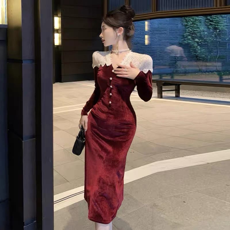 Nadia velvet dress FBC59 image