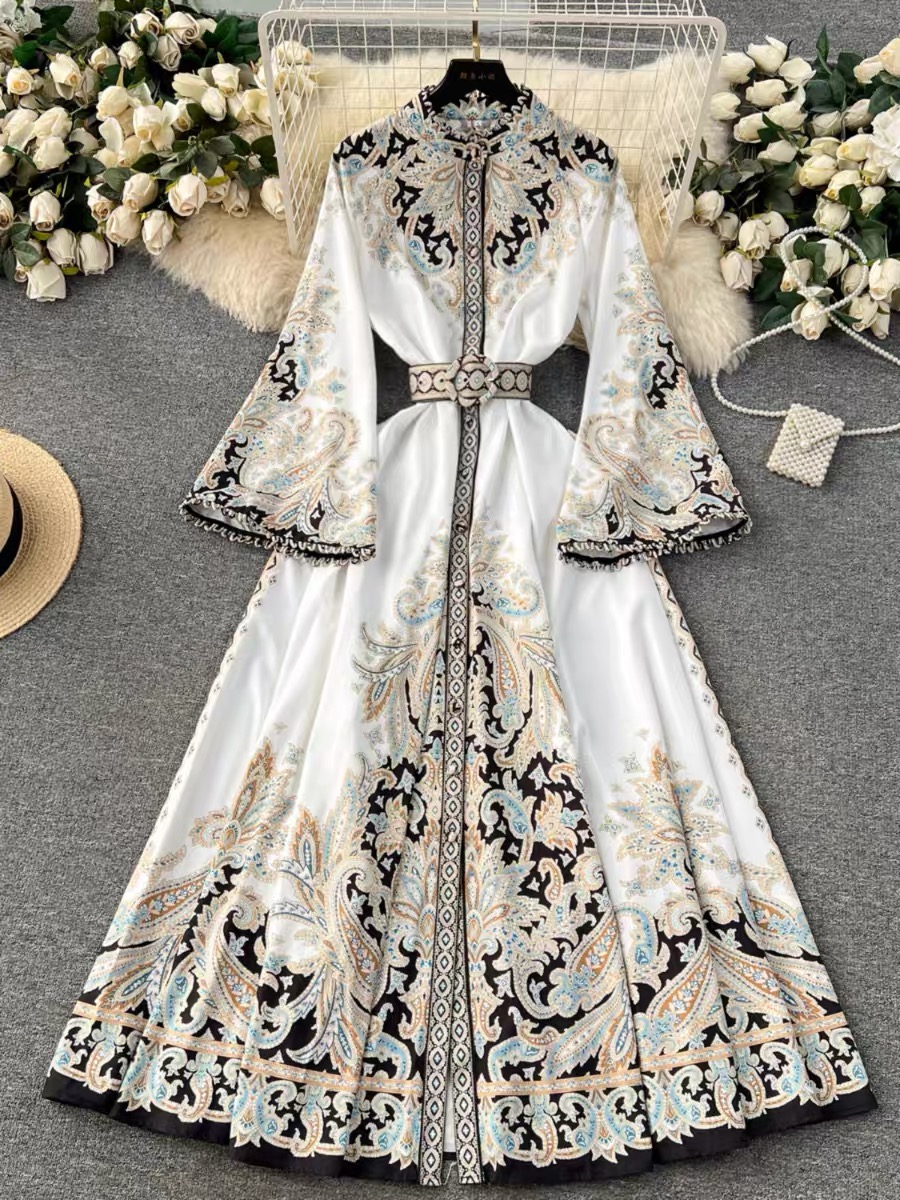 In my fun era print dress ED112 image