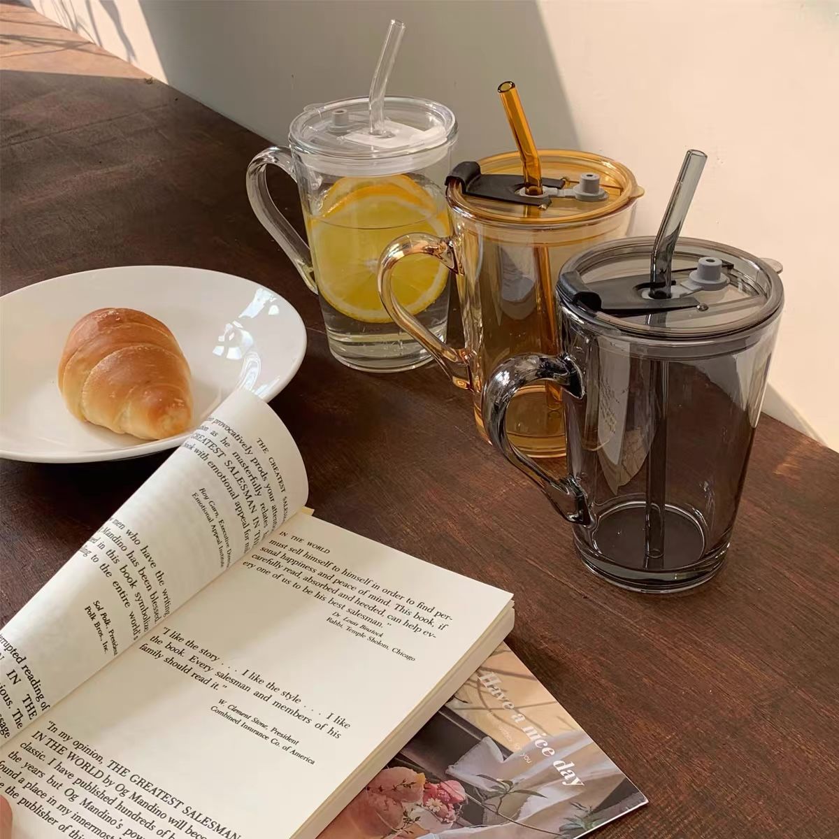 Stay hydrated glass cup CU114 image