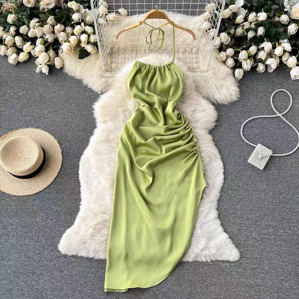 Vanity party side ruched gown CBC24