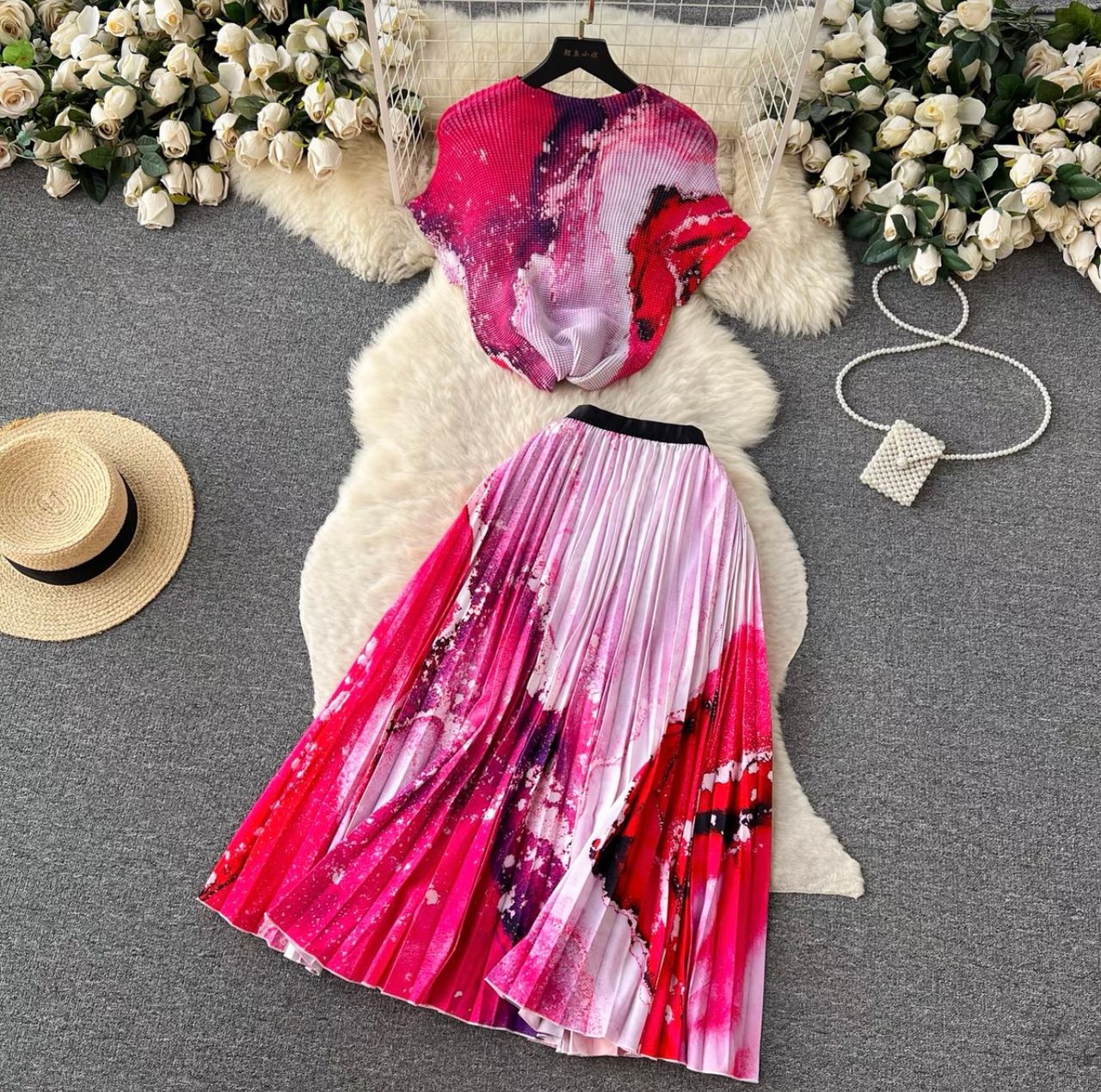 Full length miyaki top & skirt TPZZ2171 image