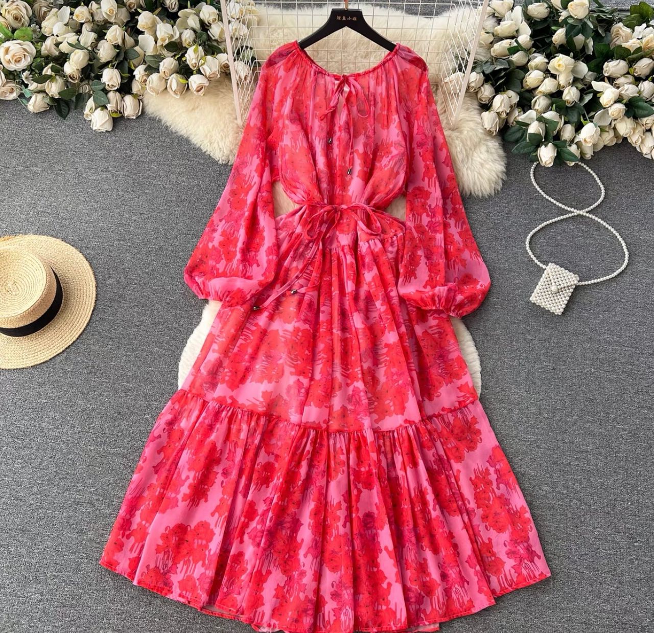 Living the life colorful dress CD362 image