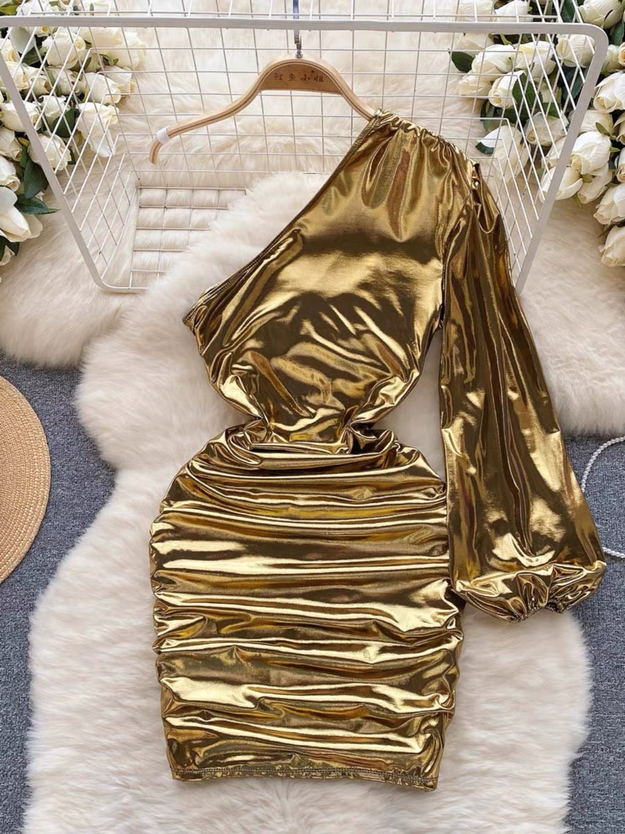 Gorgeous you metallic gown CBC205